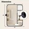 30 x 22 Inch Pivot Bathroom Mirror w/ Shatter-Proof Film, Expansion Screws